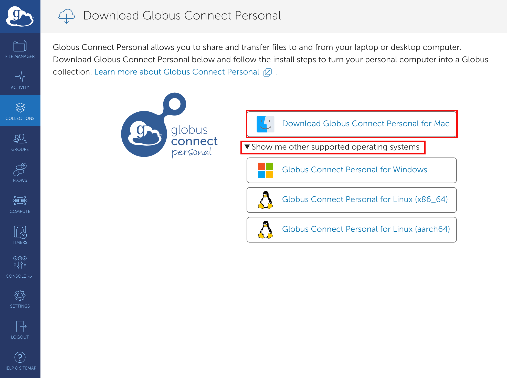 Create a personal endpoint